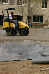 contact2 Roller flattening the ground